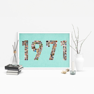 Create Your Own 1971 Photo Collage - Personalized Birthday Gift Create Your Own 1971 Photo Collage - Personalized Birthday Gift