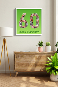 Create a Custom 60th Birthday Alu-Dibond Photo Collage Create a Custom 60th Birthday Alu-Dibond Photo Collage