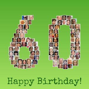 Create a Custom 60th Birthday Alu-Dibond Photo Collage Create a Custom 60th Birthday Alu-Dibond Photo Collage