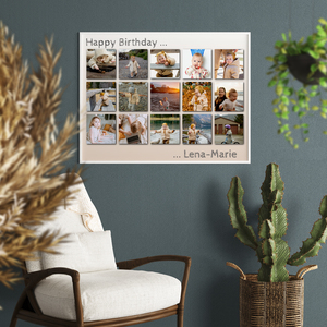 Create a Birthday Acrylic Photo Grid for Lena-Marie Create a Birthday Acrylic Photo Grid for Lena-Marie