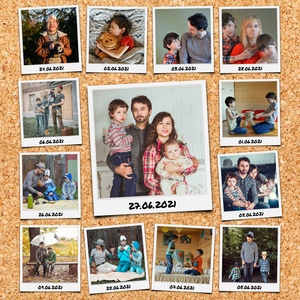 Create Your Own Polaroid Photo Collage with Customizable Text & Fun Backgrounds Create Your Own Polaroid Photo Collage with Customizable Text & Fun Backgrounds