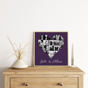Create Your Own Heart-Shaped Photo Collage Canvas – Personalized for Couples Create Your Own Heart-Shaped Photo Collage Canvas – Personalized for Couples