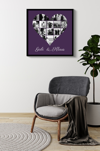 Create Your Own Heart-Shaped Photo Collage Canvas – Personalized for Couples Create Your Own Heart-Shaped Photo Collage Canvas – Personalized for Couples