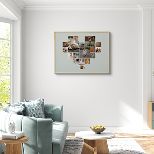 Create Your Heart-Shaped Child Photo Collage on Acrylic Create Your Heart-Shaped Child Photo Collage on Acrylic