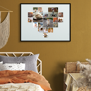 Create Your Heart-Shaped Child Photo Collage on Acrylic Create Your Heart-Shaped Child Photo Collage on Acrylic