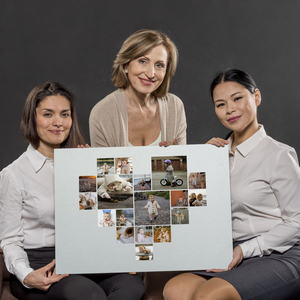 Create Your Heart-Shaped Child Photo Collage on Acrylic Create Your Heart-Shaped Child Photo Collage on Acrylic
