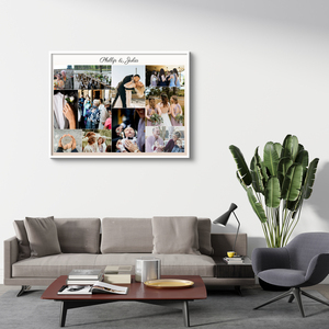 Create Your Personalized Wedding Canvas Collage - Unique Gift for Newlyweds Create Your Personalized Wedding Canvas Collage - Unique Gift for Newlyweds