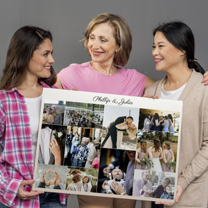 Create Your Personalized Wedding Canvas Collage - Unique Gift for Newlyweds Create Your Personalized Wedding Canvas Collage - Unique Gift for Newlyweds