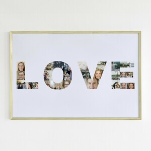 Create Your Own "LOVE" Wedding Photo Collage - A Romantic Personalized Gift Create Your Own "LOVE" Wedding Photo Collage - A Romantic Personalized Gift