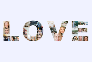 Create Your Own "LOVE" Wedding Photo Collage - A Romantic Personalized Gift Create Your Own "LOVE" Wedding Photo Collage - A Romantic Personalized Gift