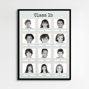 Create Your Own Retro Black & White Class Photo Collage