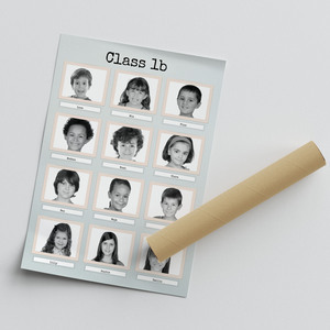 Create Your Own Retro Black & White Class Photo Collage Create Your Own Retro Black & White Class Photo Collage