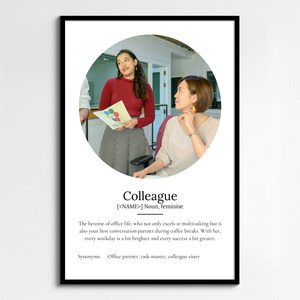 Create Your Personalized Colleague Definition Poster - Custom Photos & Text