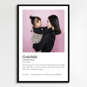 Create a Custom Godchild Definition Poster with Personal Photos