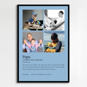 Personalized "Papa" Definition Poster - Create Your Unique Gift