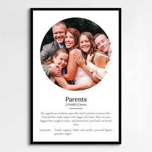 Create Your Personalized Parent Definition Poster – A Unique Gift