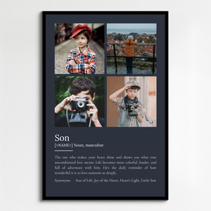 Create a Heartfelt Son Photo Definition Poster