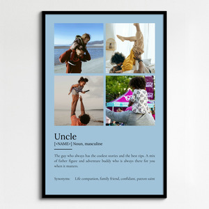 Create Your Personalized Uncle Definition Poster – Unique Gift!