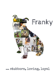 Create Your Custom Old English Bulldog Photo Collage: Personalize with Your Photos & Text