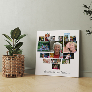 Create a Heart Photo Collage for Grandma - Forever in Our Hearts Create a Heart Photo Collage for Grandma - Forever in Our Hearts