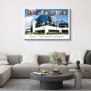 Create Your Custom Team Photo Collage on Alu-Dibond for Your Business Display Create Your Custom Team Photo Collage on Alu-Dibond for Your Business Display