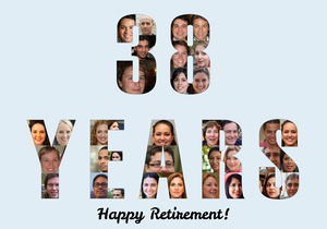 Create Your Personalized Retirement 38 Years Photo Collage Poster Gift Create Your Personalized Retirement 38 Years Photo Collage Poster Gift