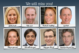 Create a Polaroid-Style Farewell Collage - "We'll Miss You" Create a Polaroid-Style Farewell Collage - "We'll Miss You"