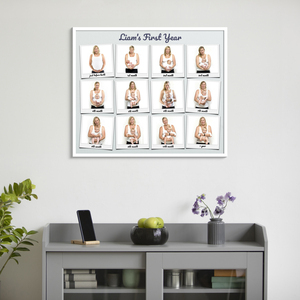 Create Your Baby's First Year Polaroid-Style Collage Poster Create Your Baby's First Year Polaroid-Style Collage Poster