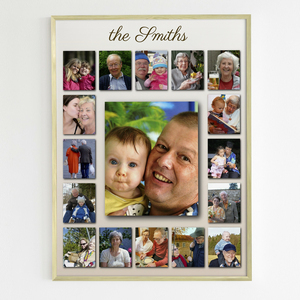 Create a Family Photo Collage Poster: Personalize with Your Photos & Text Create a Family Photo Collage Poster: Personalize with Your Photos & Text