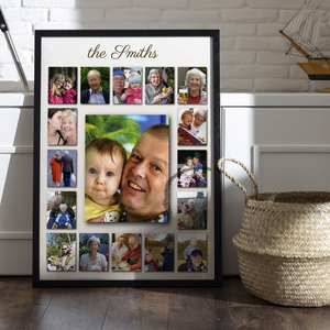 Create a Family Photo Collage Poster: Personalize with Your Photos & Text Create a Family Photo Collage Poster: Personalize with Your Photos & Text