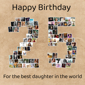 Create a 25-Numbers Photo Collage for Anniversaries or Celebrations Create a 25-Numbers Photo Collage for Anniversaries or Celebrations
