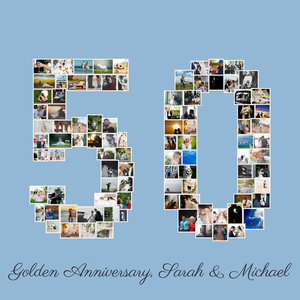 Create a Stunning '50' Photo Collage for Birthdays & Anniversaries Create a Stunning '50' Photo Collage for Birthdays & Anniversaries