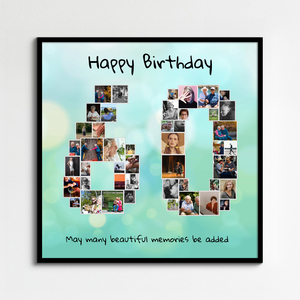 Create a Stunning 60th Birthday Photo Collage Gift Create a Stunning 60th Birthday Photo Collage Gift