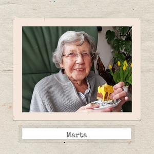 Create a Retro-Style Tribute Photo for Marta's Memorial