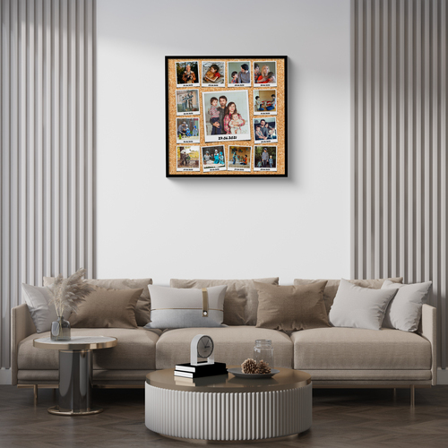 Create Your Own Polaroid Photo Collage with Customizable Text & Fun Backgrounds