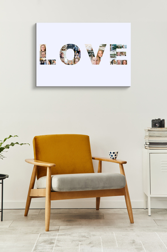 Create Your Own "LOVE" Wedding Photo Collage - A Romantic Personalized Gift
