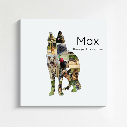 Create Your Own German Shepherd Photo Collage - Personalize Your Memory