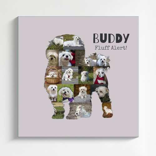 Create Your Maltese Photo Collage - Personalize with Your Pup's Photos and Text