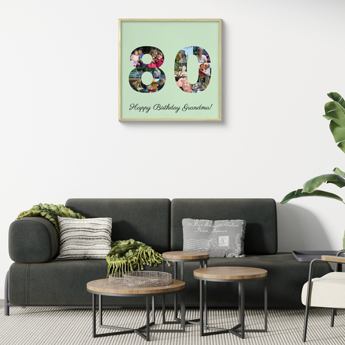 Create a Personalized 80th Birthday Photo Collage for Grandma
