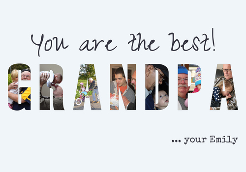 Create a Personalized "OPA" Acrylic Collage Gift for Grandpa's Birthday
