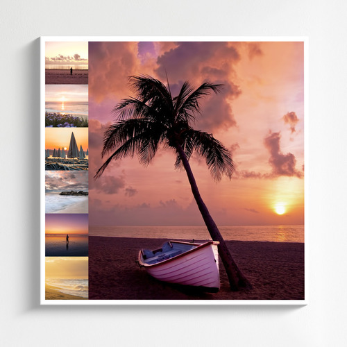 Landscape Photo Collage Print - Design Yours: Beaches, Sunsets, Lakes & Snowy Peaks