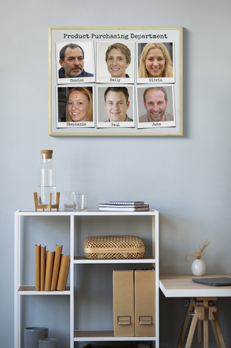 Create Your Team's Polaroid Collage – Stylish Office Decor & Gift