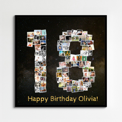 Create Your 18th Birthday Photo Collage – Perfect Gift for Milestone Celebration