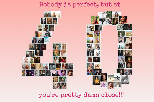 Create a Stunning '40' Photo Collage - Perfect Gift for Special Occasions!
